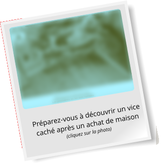 Préparez-vous à découvrir un vice caché après un achat de maison(cliquez sur la photo)