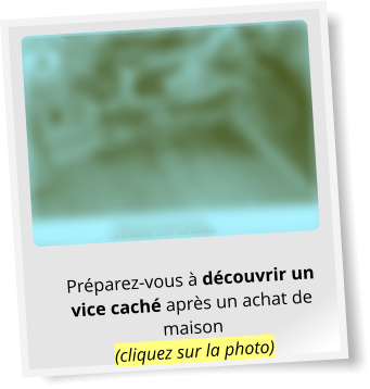 Préparez-vous à découvrir un vice caché après un achat de maison(cliquez sur la photo)